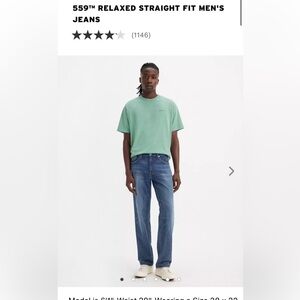 Levi’s 559 relaxed straight fit jeans